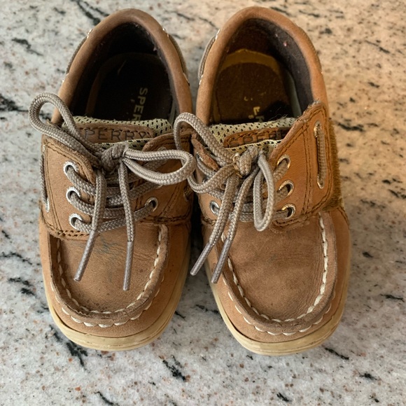 Sperry Other - Toddler tan brown boat shoe Sperrys size 6.5